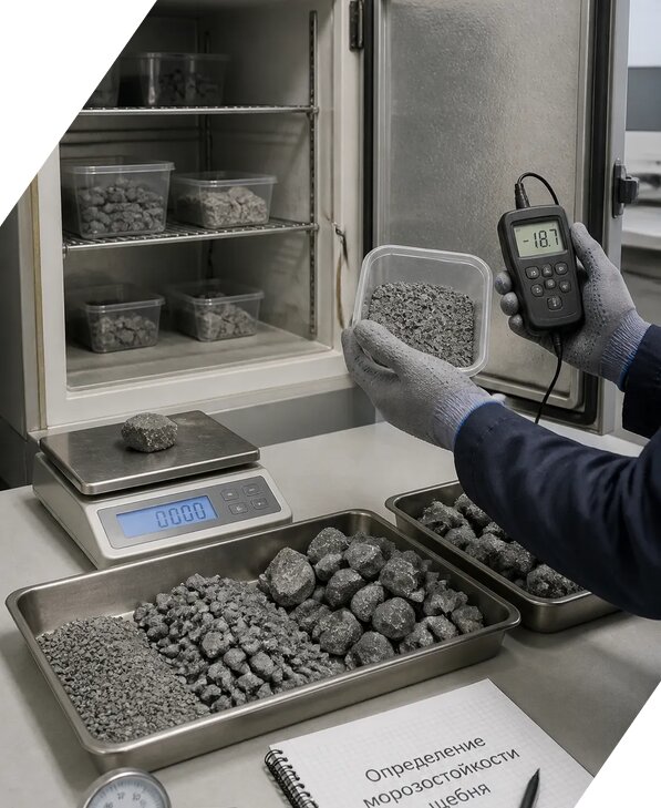 Определение морозостойкости щебня в Березниках от 3605 р. | ЭкспертизаРоссия