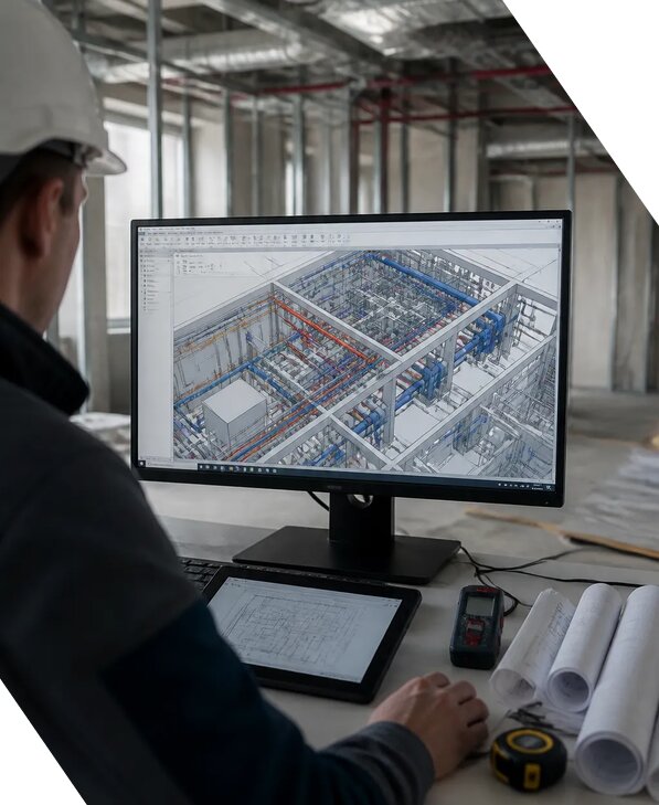 Создание BIM модели инженерных сетей для объектов в Березниках